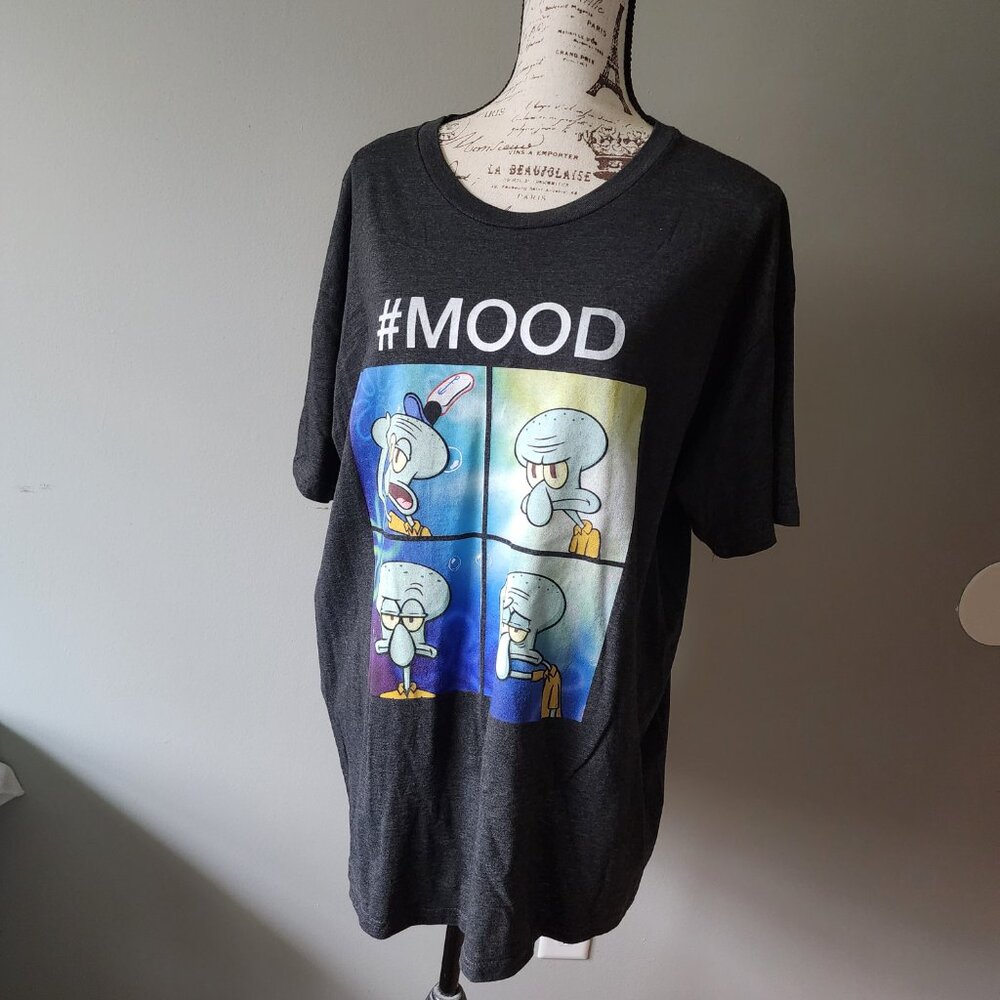 EUC, Men's, SpongeBob, Squidward, #Mood, T-Shirt